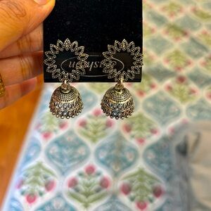 Elegant Silver Jhumka Earrings